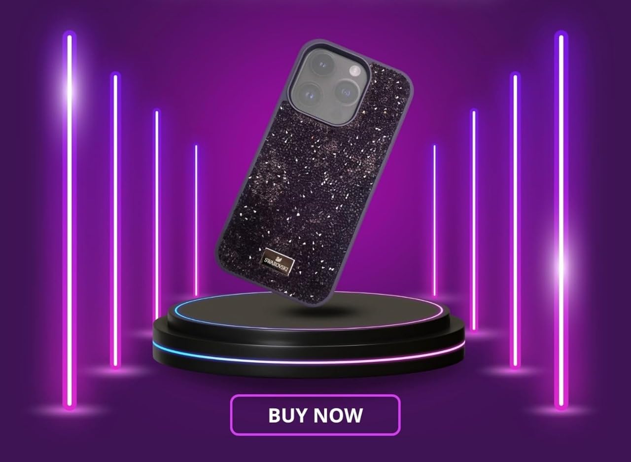 GET IN THE GAME Swarovski Crystal Diamond Case for iPhone 15 Pro