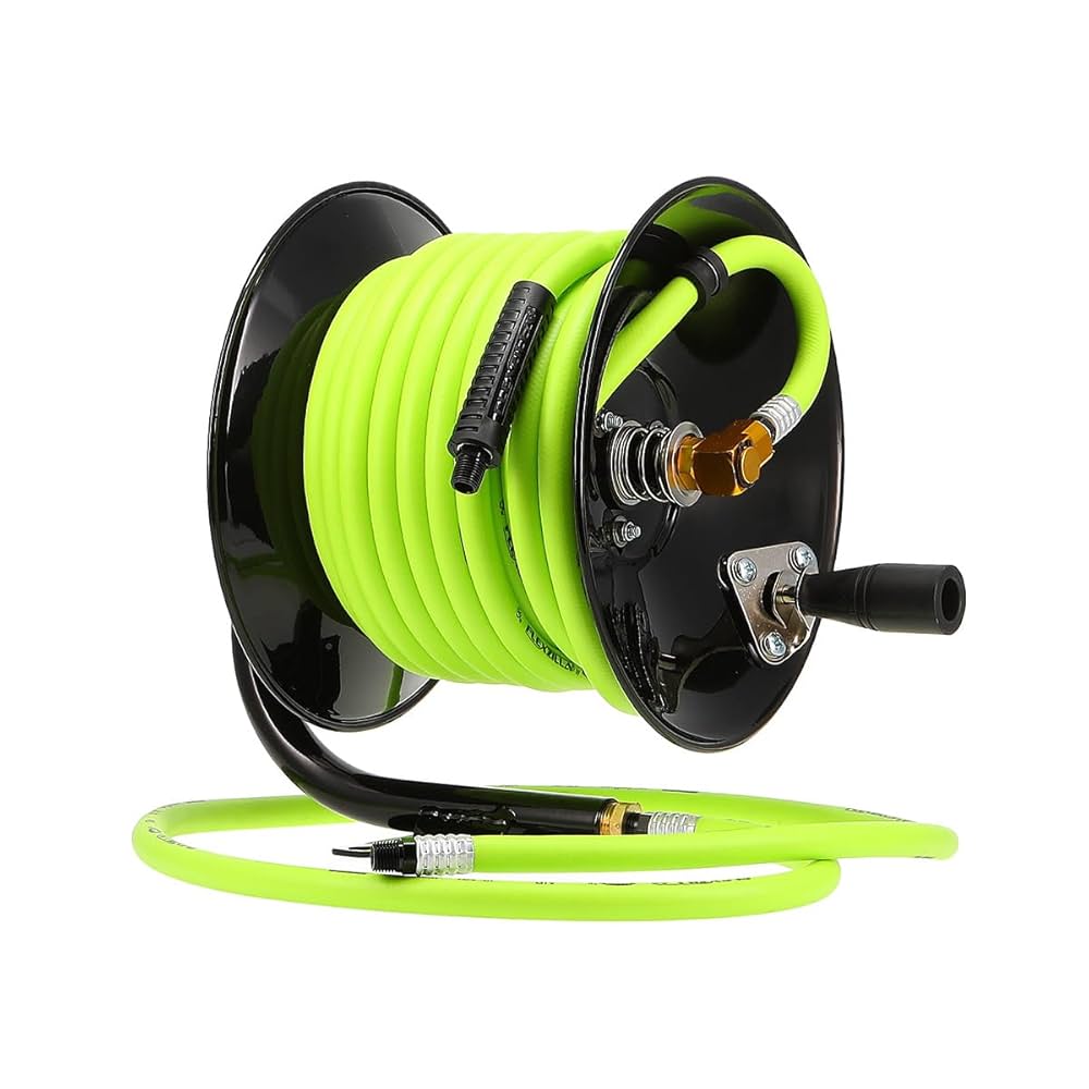 Amazon.co.jp: Flexzilla 手動オープンフェイスエアホースリール