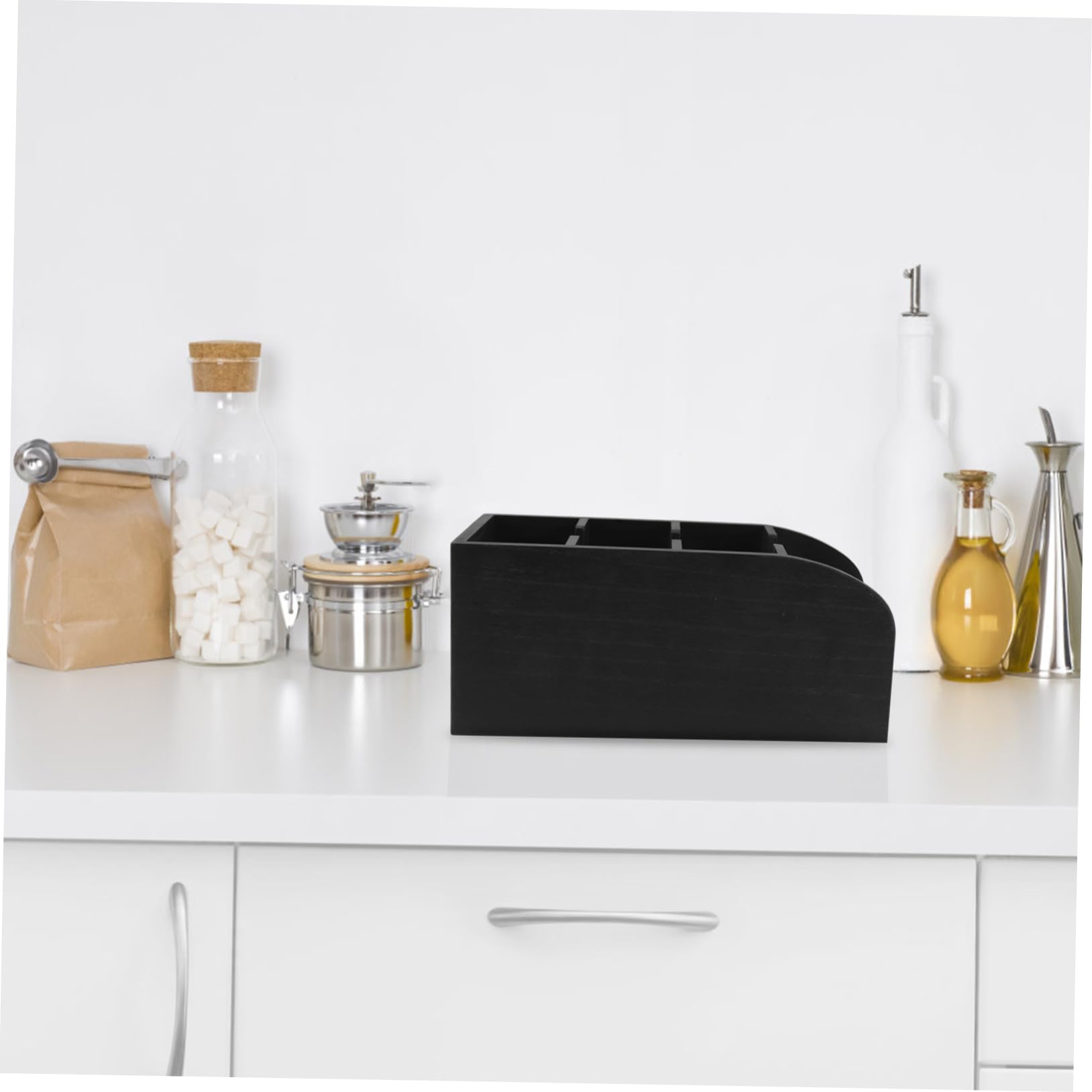 Alipis Organizador de Té de Madera Porta Bocadillos Compartimentos para Cocina y Despensa