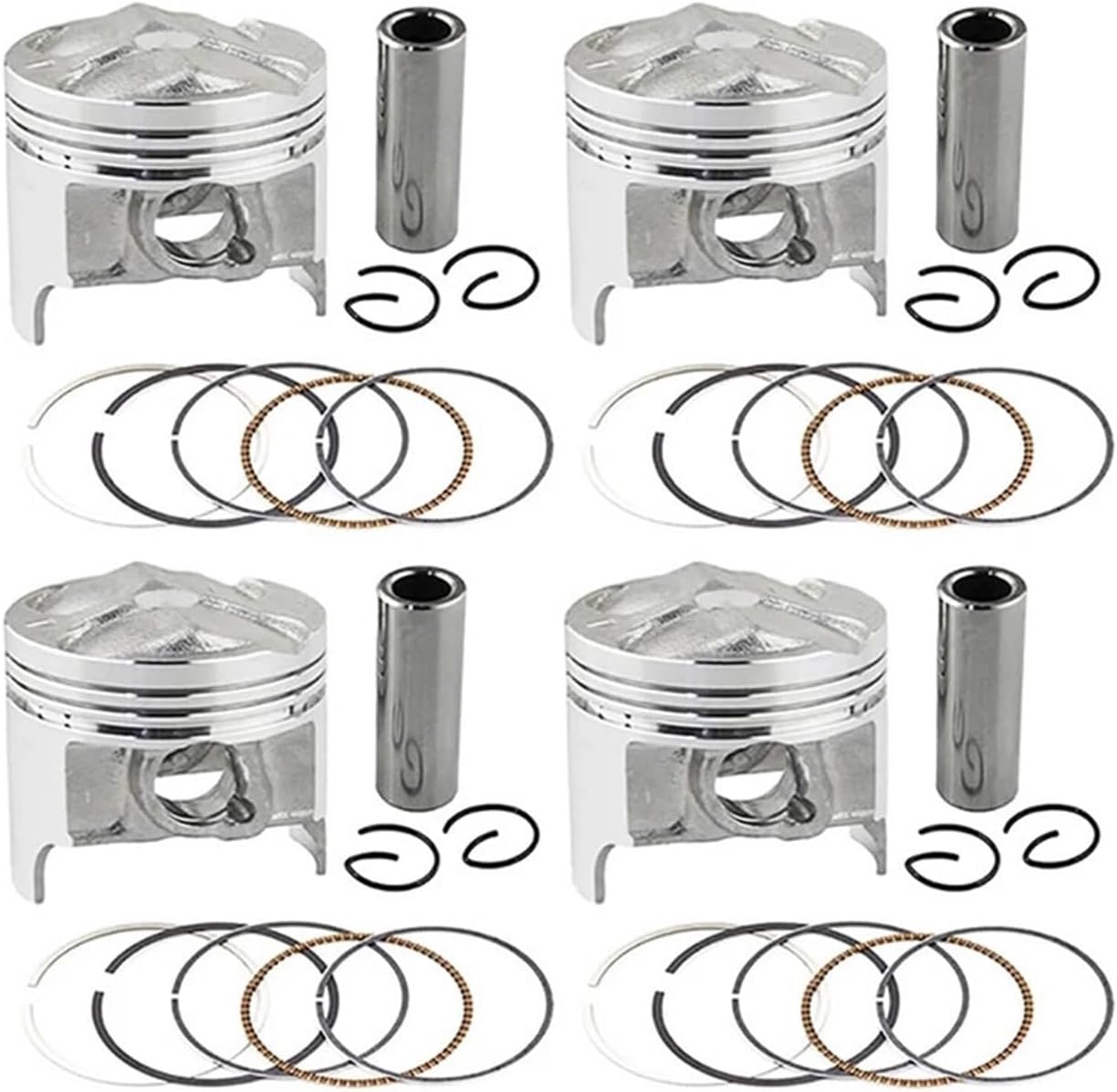 1/4 Sets Motorcycle Engine Piston Rings Kit Bore STD Size 49mm ~ 49.5mm Compatible With Suzuki GSX250R GJ72A GJ73A GJ74A GSF250 BANDIT 250(1Set 49.25mm)