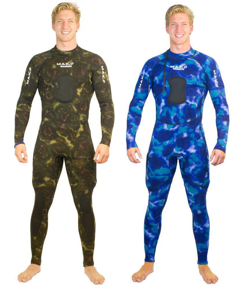 MAKO Spearguns Spearfishing Camo Reversible Yamamoto 2mm Wetsuit (Small)