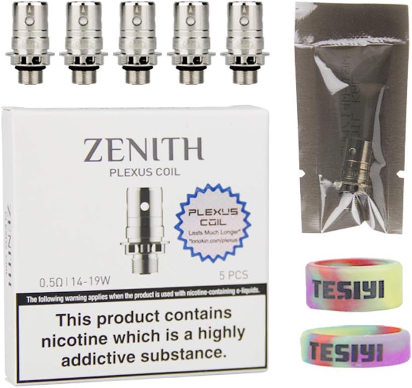 Zenith Plexus Z Mesh Coils 0.5ohm 14-19W for iTaste Kroma-A Zenith Cool Fire Mini Zenith D22 Tank Vape Pen Starter Kit Pack of 5
