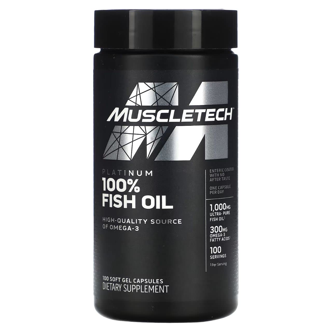 Muscletech Essential Series Platinum 100% Omega Fish Oil| softgels 100 Count |Omega-3 | 300mg EPA & DHA | No Aftertaste | Sports Nutrition | Capsules For Men & Women | Muscletech Essential Series Platinum 100% Omega Fish Oil| softgels 100 Count |Omega-3 | 300mg EPA & DHA | No Aftertaste | Sports Nutrition | Capsules For Men & Women |