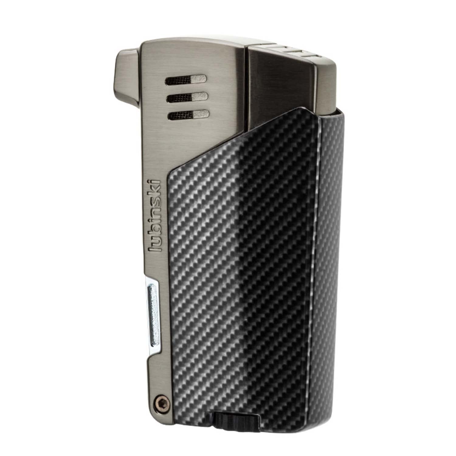 Briquet à Pipe Flamme Douce Rechargeable Construit en 3 Outils de Nettoyage de Pipe pour Camping Grill Cheminée Bougie Cadeau pour Homme Fumeur (Vendu sans Gaz)