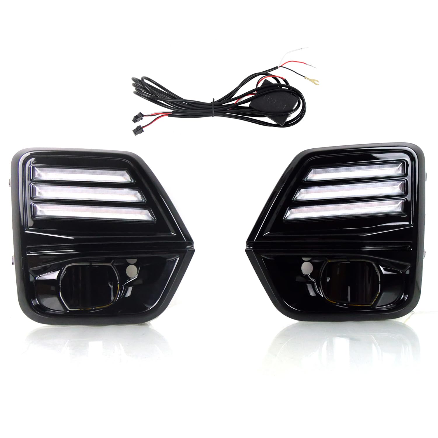 HIGH FLYING for Chevy Chevrolet Colorado 2023 2024 2025 Car Accessories Front Fog LED Light DRL Daytime Running Lights 2pcs (Only Fit LT, Z71)