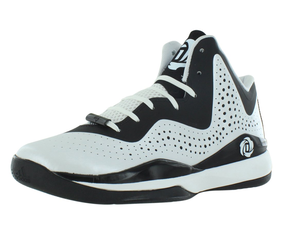 adidas D Rose 773 III Mens Basketball Shoe 10.5 White-Black