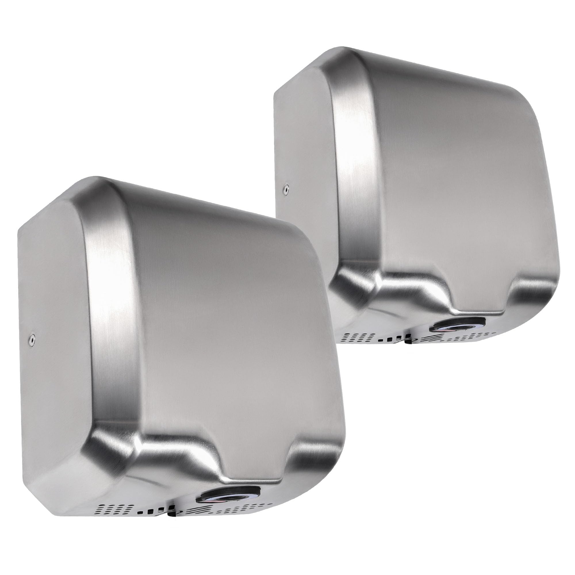 Goetland Stainless Steel Commercial Hand Dryer 1800w Automatic High Speed Heavy Duty Dull Polished Pack of 2