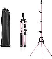 Vista 7 de Soporte de cabeza de maniquí Pet Baby, soporte de peluca ajustable, soporte de cabeza de maniquí de metal reforzado para formación de cosmetología