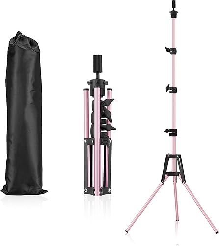 Miniatura 7 de Soporte de cabeza de maniquí Pet Baby, soporte de peluca ajustable, soporte de cabeza de maniquí de metal reforzado para formación de cosmetología