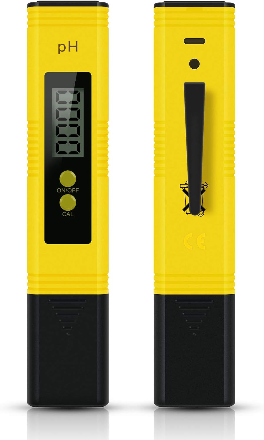 SAKEYR PH Tester Digital for Water High Accuracy PH Water Tester PH Meter with 0-14 PH Measurement Range ATC 0.01 PH High Accuracy for Household Drinking, Pool Aquarium Water