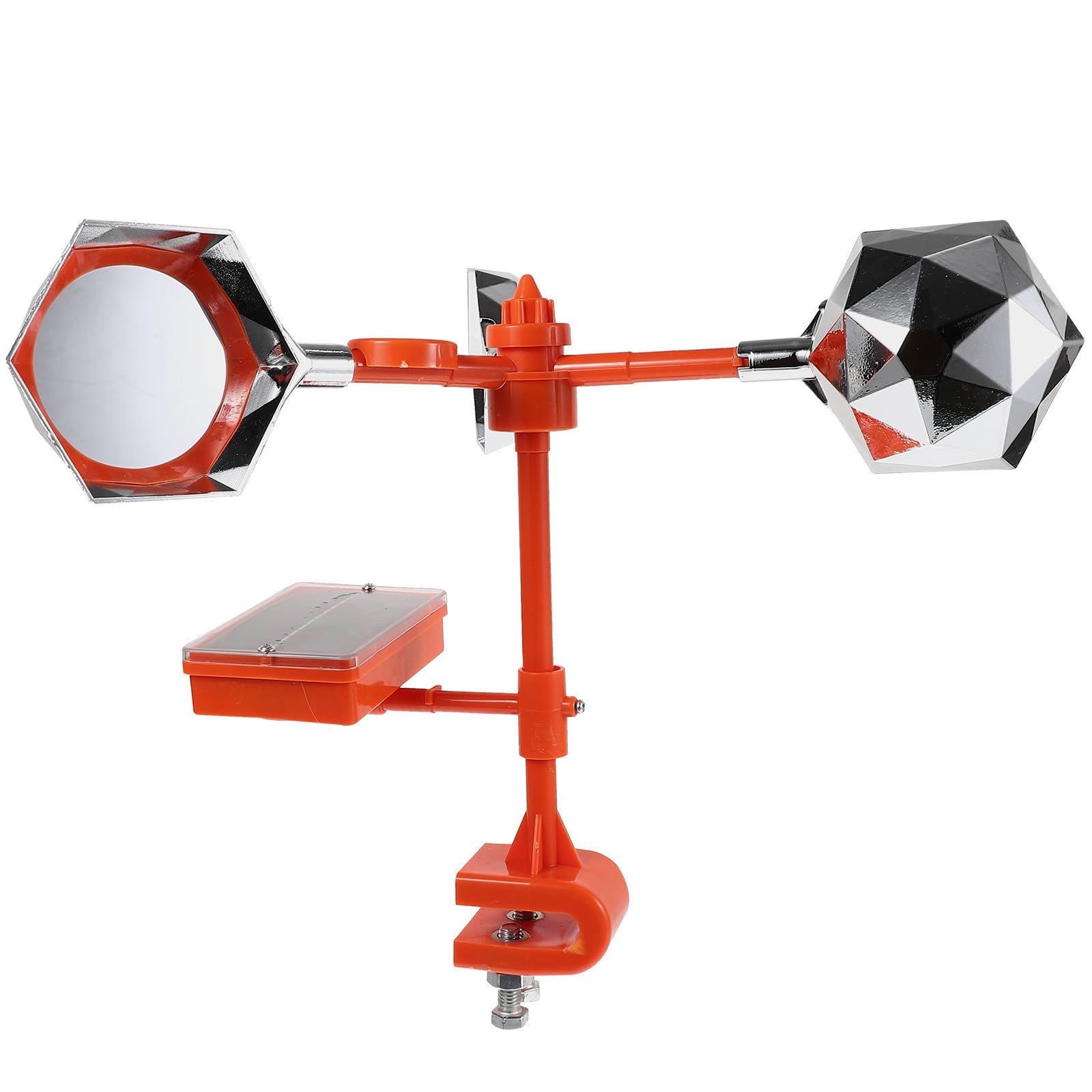Abaodam Ahuyentador de Pájaros para Exterior Energía Solar y Plástico Ligero, Reflector Giratorio 360 Grados Adecuado para Celebracion Otono en Huertos y Estanques