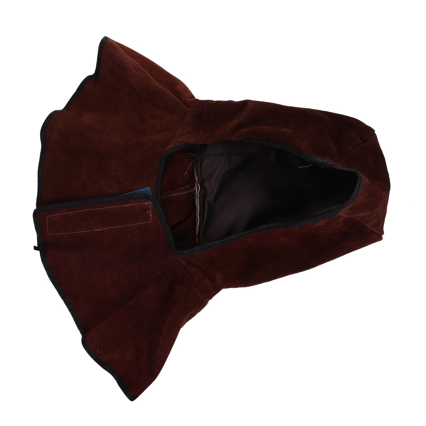 Casquette de protection en cuir de vachette ignifuge pour soudeur
