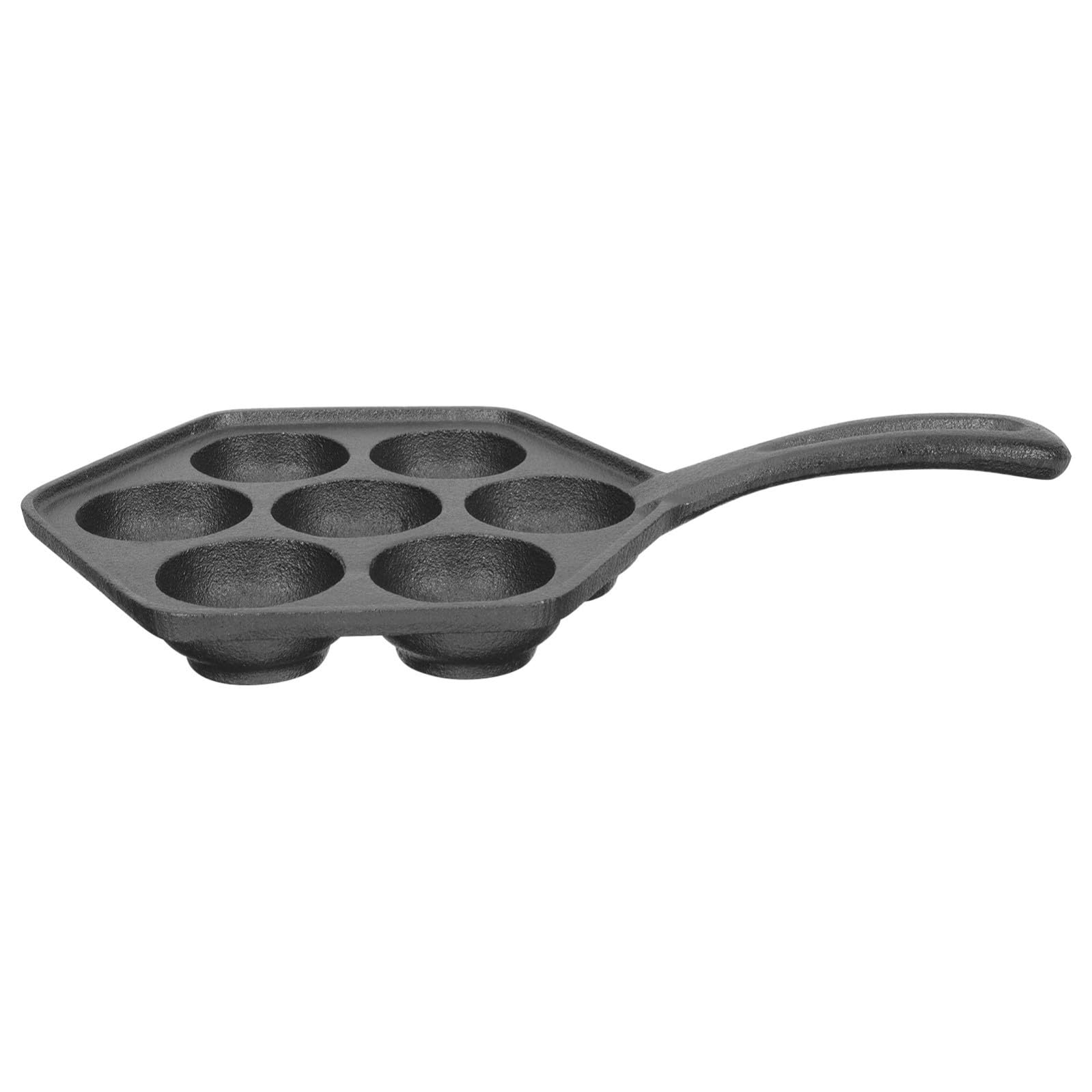 Zerodeko Teglia per Forno in Ghisa Manico Isolante, Resistente All'usura, Diametro 5,5 Cm, per Barbecue All'aperto e Uso Familiare