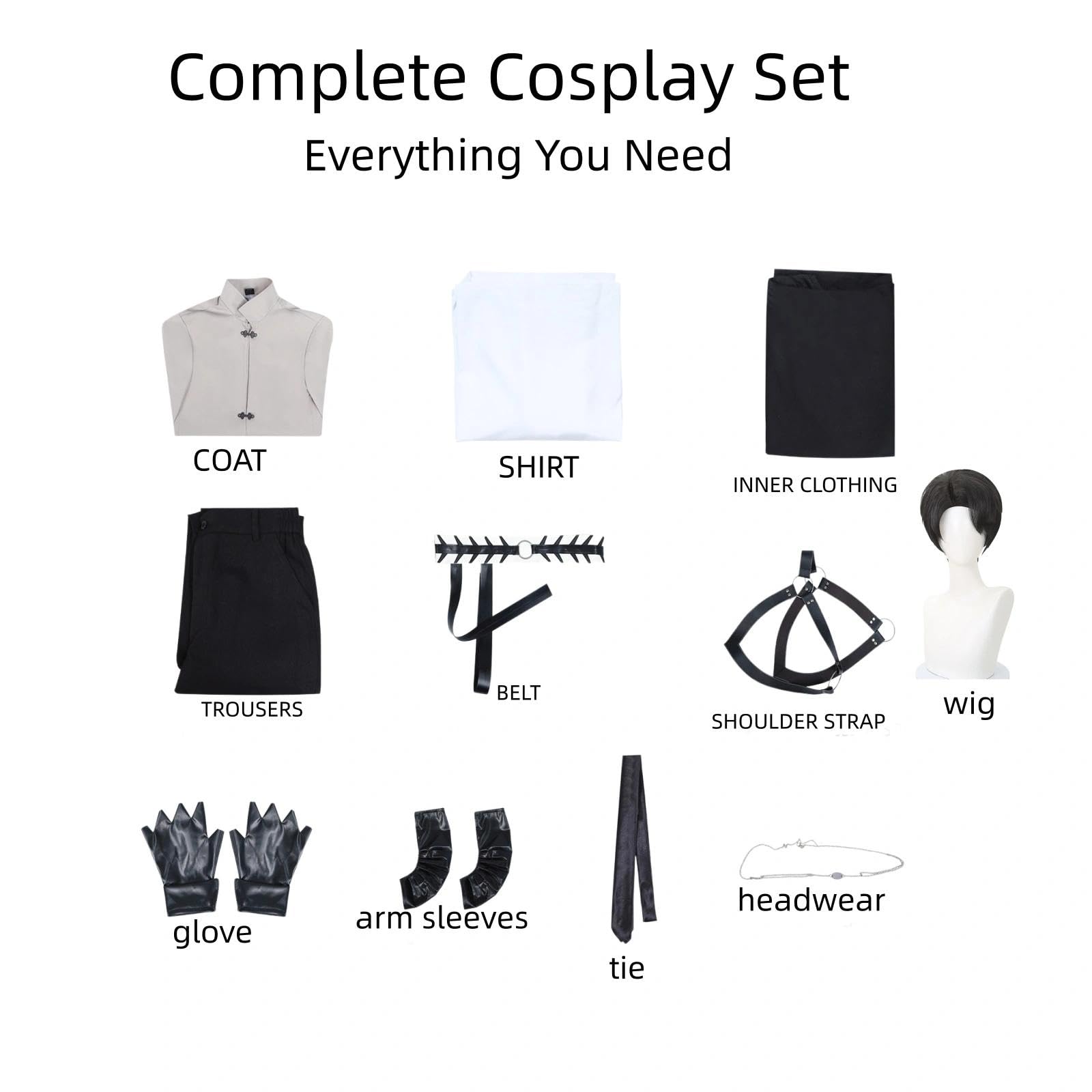 Halloween Kostüm für Erwachsene, Karneval Rollenspiel Cosplay Komplettset – XuanwoStil