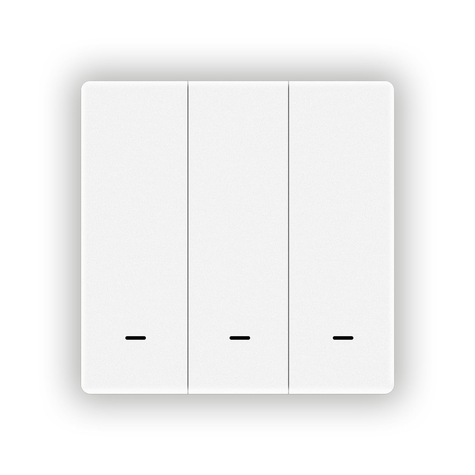 ZigBee Smart Scene Switch Button, Require MOES HUB, Battery Powered (NO Included) Scene Controller for Smart Home Automation 3 Gang White