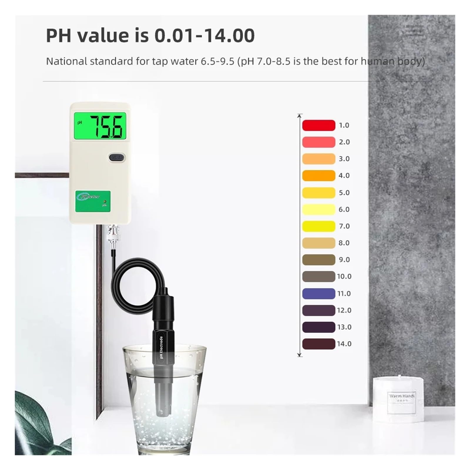 Digital Dispaly PH Meter Tester Di Qualità Del'acqua For Acqua Potabile Acquari Piscine 0-14 Penna For Elettrodi Analizzatore Professionale Misurazione Accurata