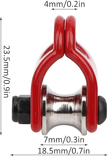 Miniatura 8 de Polea de elevación a control remoto, 2 piezas de polea de elevación, piezas de actualización de polea de elevación de automóvil a escala 110,