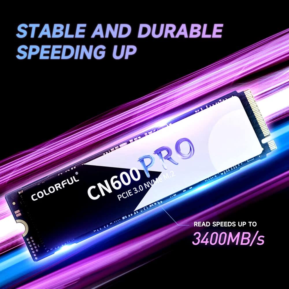 Colorful CN600 PRO M.2 NVME PCIE 3.0 SSD, 256 GB,Internal Solid