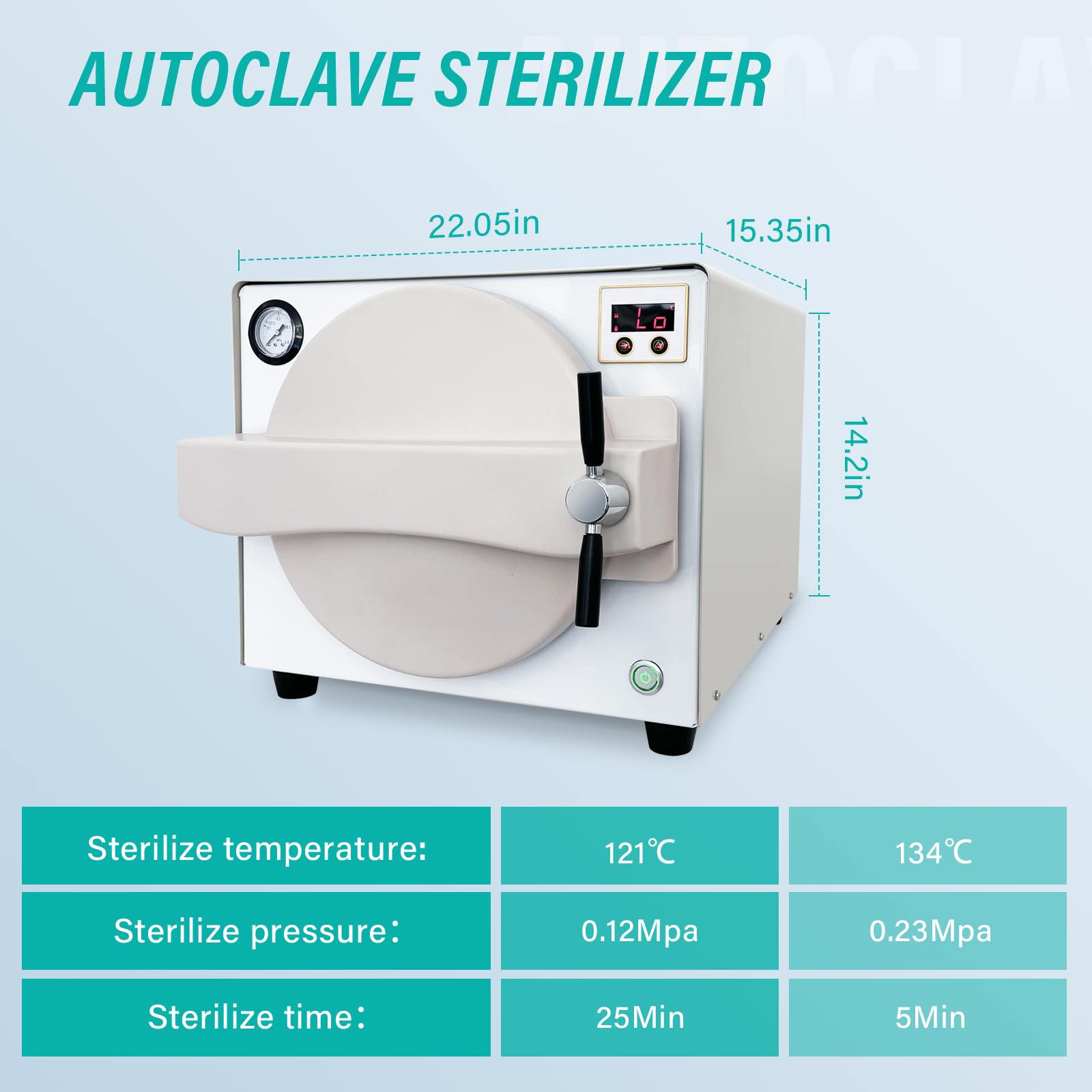 Autoclave automático TR250NM 18L