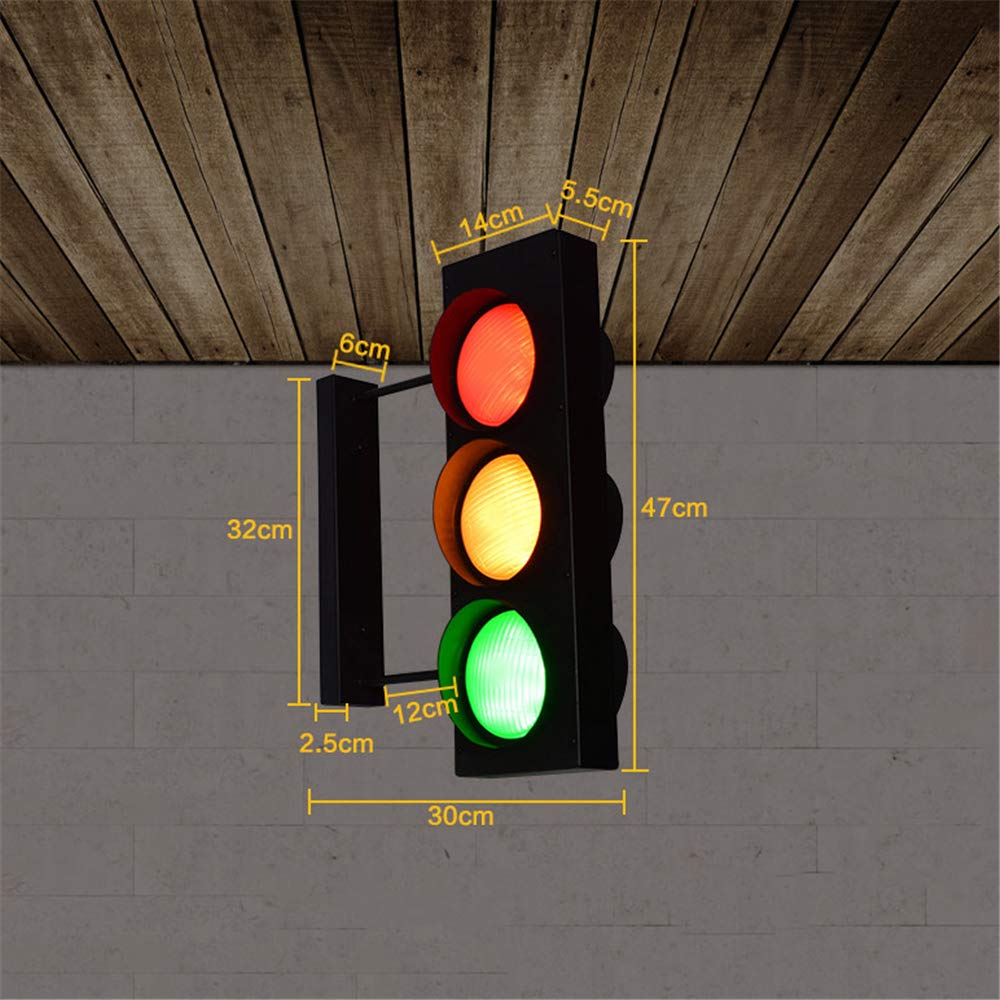 Lámpara de Pared de Semáforo Aplique de Pared Decorativo de Interior Luz de Advertencia de Letrero de Calle Adecuado para Restaurante Dormitorio Escaleras Iluminación con Control Remoto Interruptor Lámpara de Pared de Semáforo Aplique de Pared Decorativo de Interior Luz de Advertencia de Letrero de Calle Adecuado para Restaurante Dormitorio Escaleras Iluminación con Control Remoto Interruptor