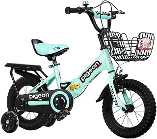 FUFU Foldable Children's Bicycle, 12 Inches, 14 Inches, 3 Colors, With Stabilizer, Rear Seat And Bracket