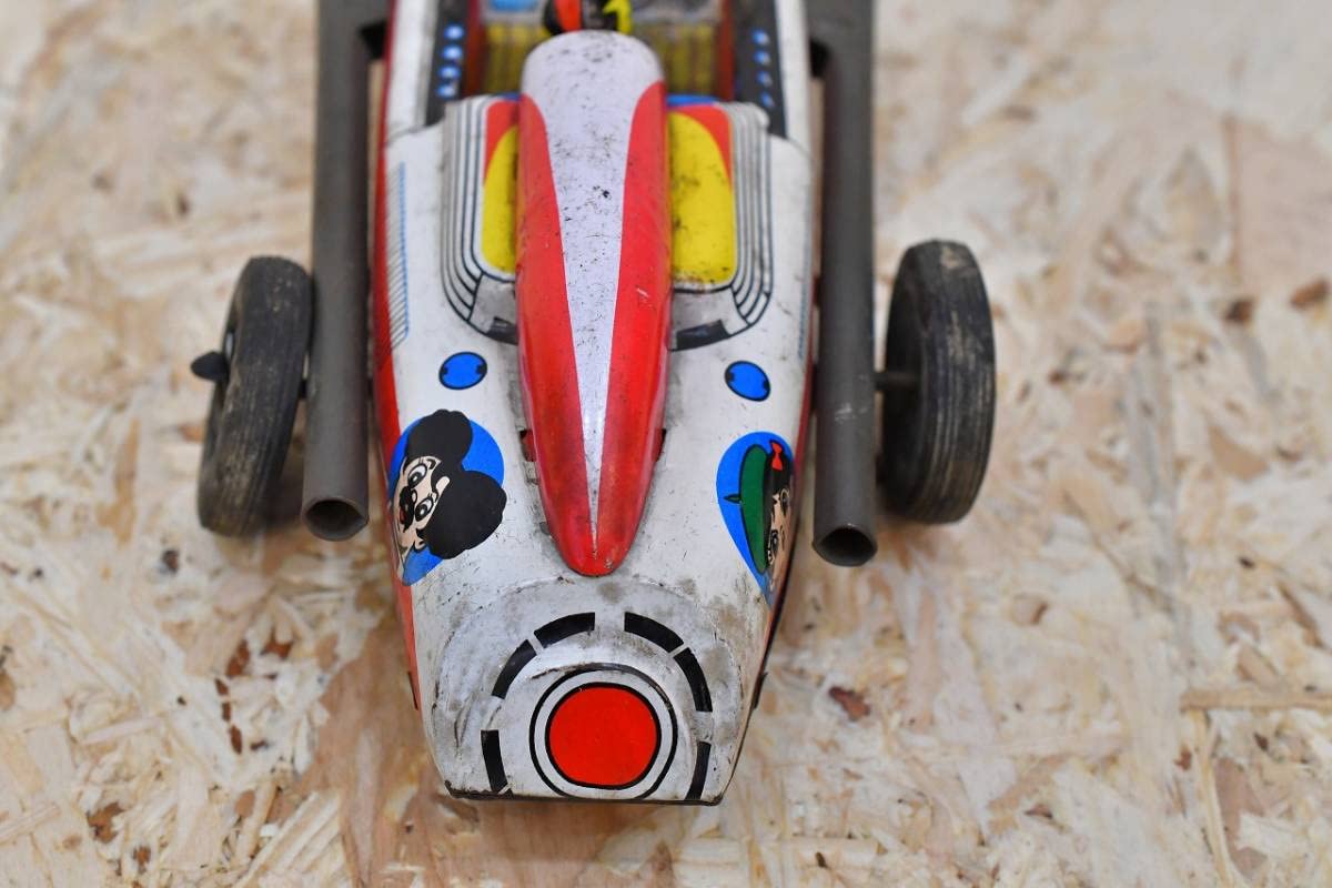 Amazon.co.jp: レトロ 当時物 ブリキ 車 スポーツカー 三浦トーイ 日本