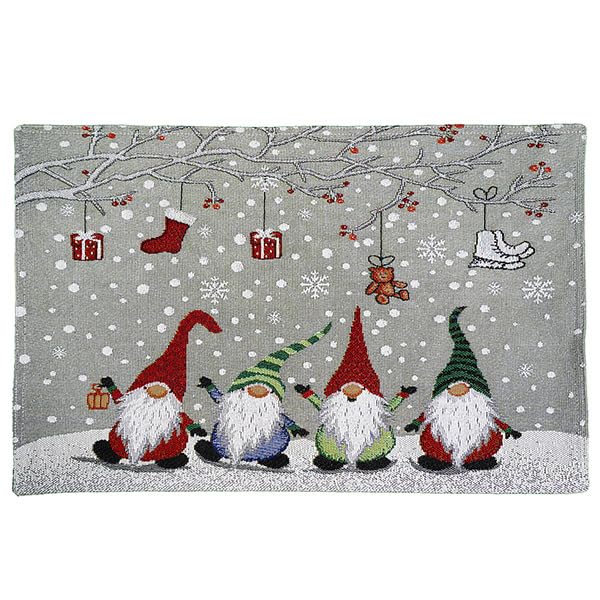 2er Set Tischset Mitteldecke Tischläufer Gobelin Winter Weihnachten...