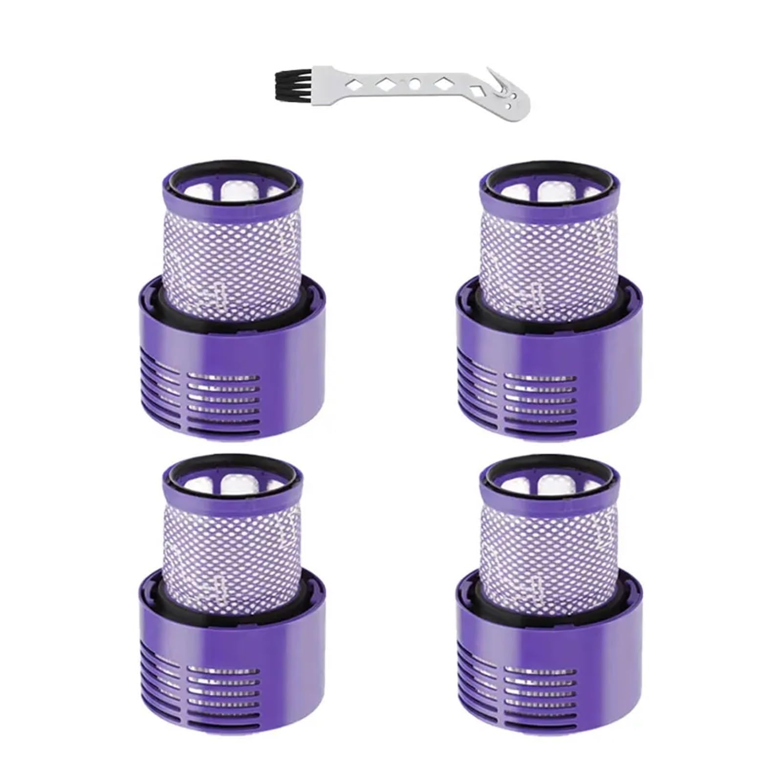 Filtro De Aspiradora,Compatible Con Dyson,V10 SV12 Accesorios Robot Aspirador Filtro Lavable Reemplazo Limpieza Repuestos(4pcs)