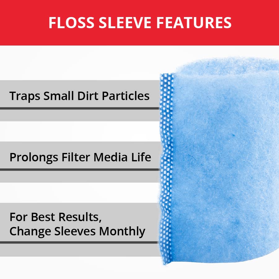Image of Marineland Magnum 200 Polishing Internal Filter Floss Sleve, Traps Small Dirt Particles, 1 Ct. (Pack of 4)