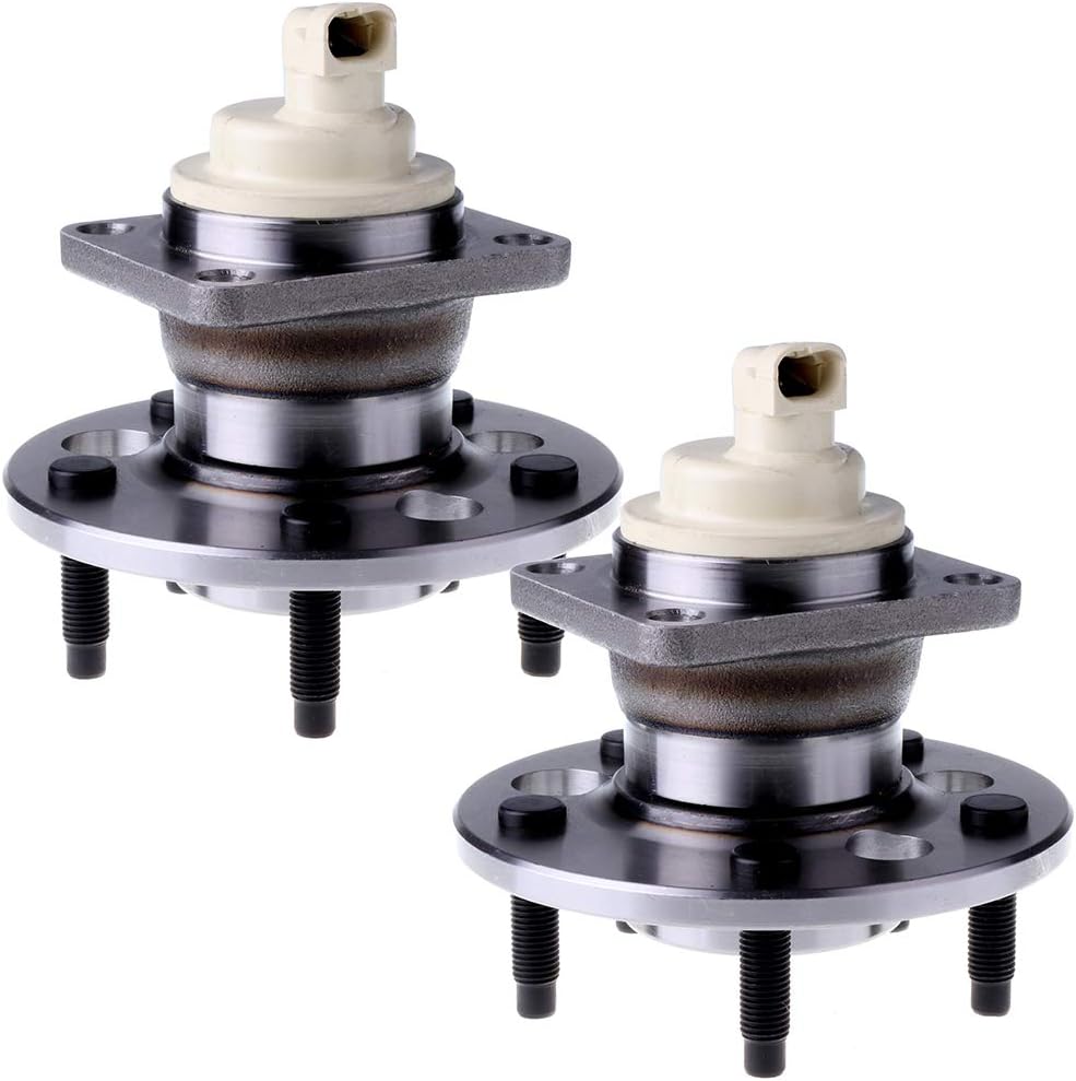 512003 Rear Wheel Bearing and Hub Assembly For 2000-2005 For Buick LeSabre 2006-2011 For Buick Lucerne 1997-2005 For Buick Park Avenue 5-Lug with Wheel Speed Sensor 2 Pack
