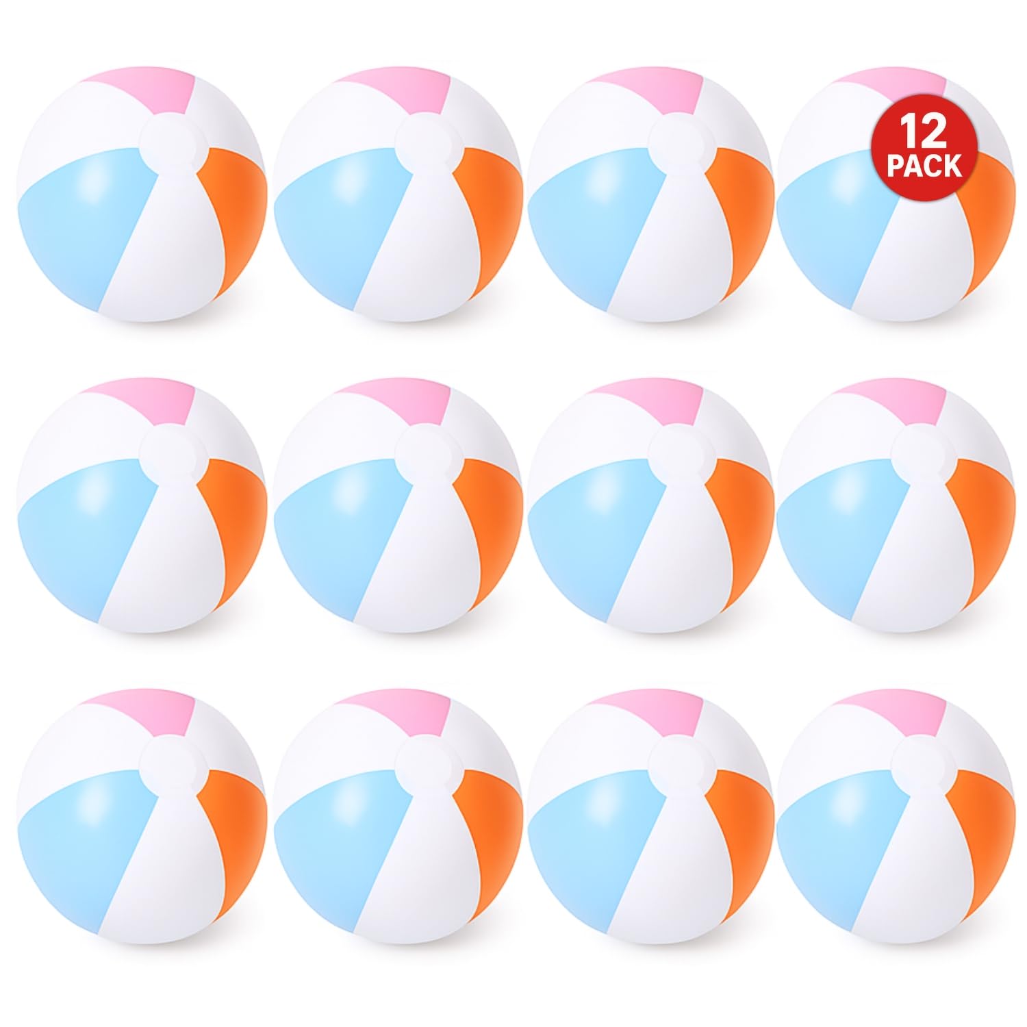12 Pelotas De Playa Inflables De PVC Con Emoticonos Divertidos – Set De Colores Para Piscina, Fiestas Y Regalos Para Niños Y Adultos