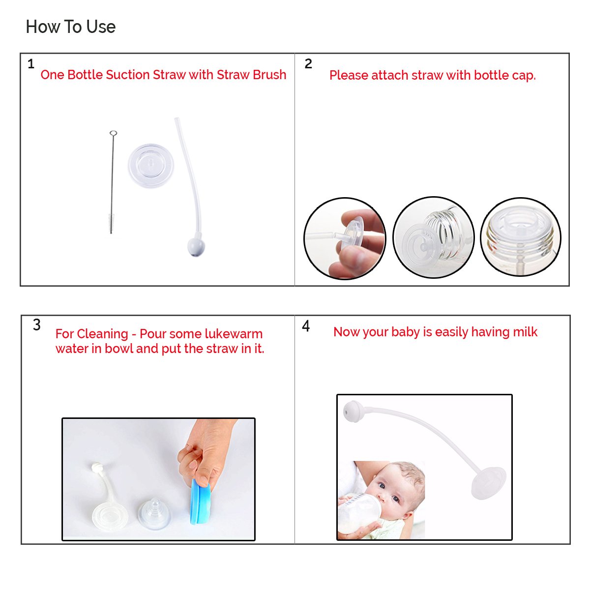 Safe-O-Kid® Straw with Accessories – Easy Drinking Solution for Kids | Home Essential (4.5 cm) - Image 3 thumbnail