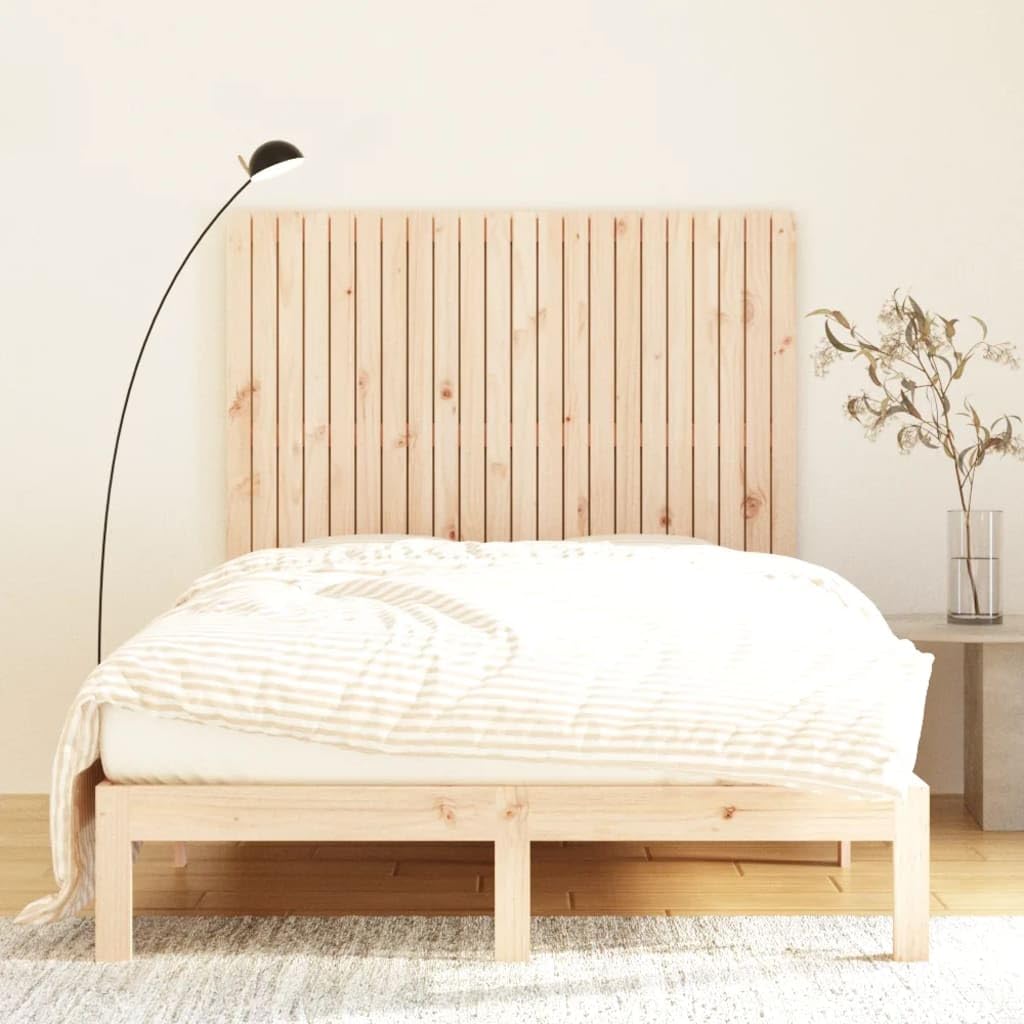 824968 Testiera da Parete 140x3x110 cm in Legno Massello di Pino Testata in Legno,Testata Letto Matrimoniale Muebles Dormitorio Spalliera Letto Testiere per Letto Matrimoniale