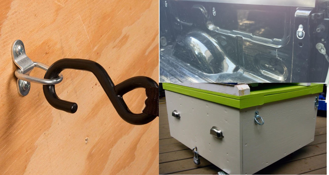 TooTaci 10 Pack D Ring Tie Downs Anchor, 1/4” Stainless Steel Heavy Duty Tie Down Rings, Tie