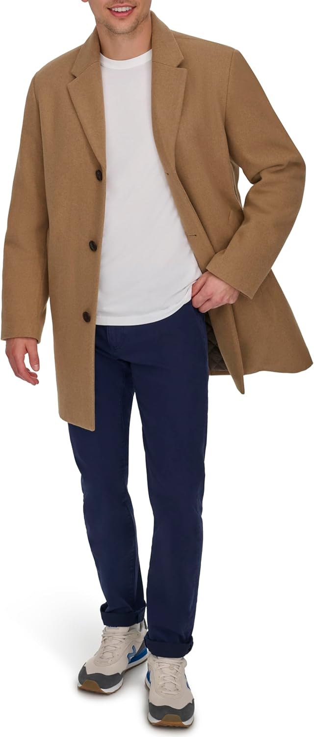 DOCKERS Men's The Henry Wool Blend Top Coat