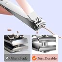 Agabani 4pcs Portable Nail Clipper Set, Manicure Kit Including Pointed Nail Clipper, Straight Nail Clipper, Nail File, PU Storage Bag, Suitable For Home And Travel Use, Gifts for Women and Men(GREEN) gallery image