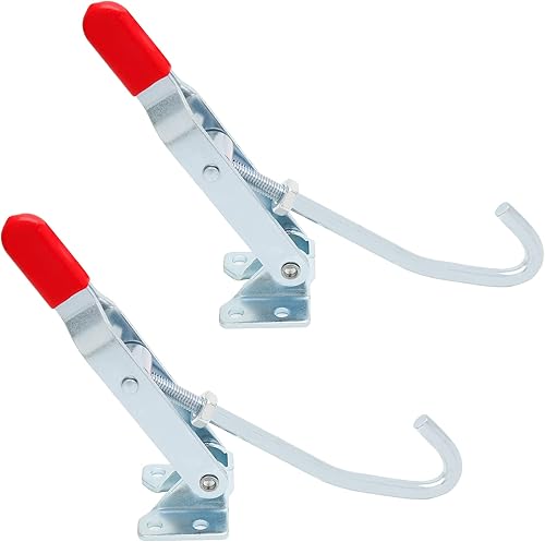 Miniatura 2 de Paquete de 2 abrazaderas de palanca con gancho en J, abrazadera de pestillo de palanca resistente, número de capacidad de 375 libras385.8 lbs,
