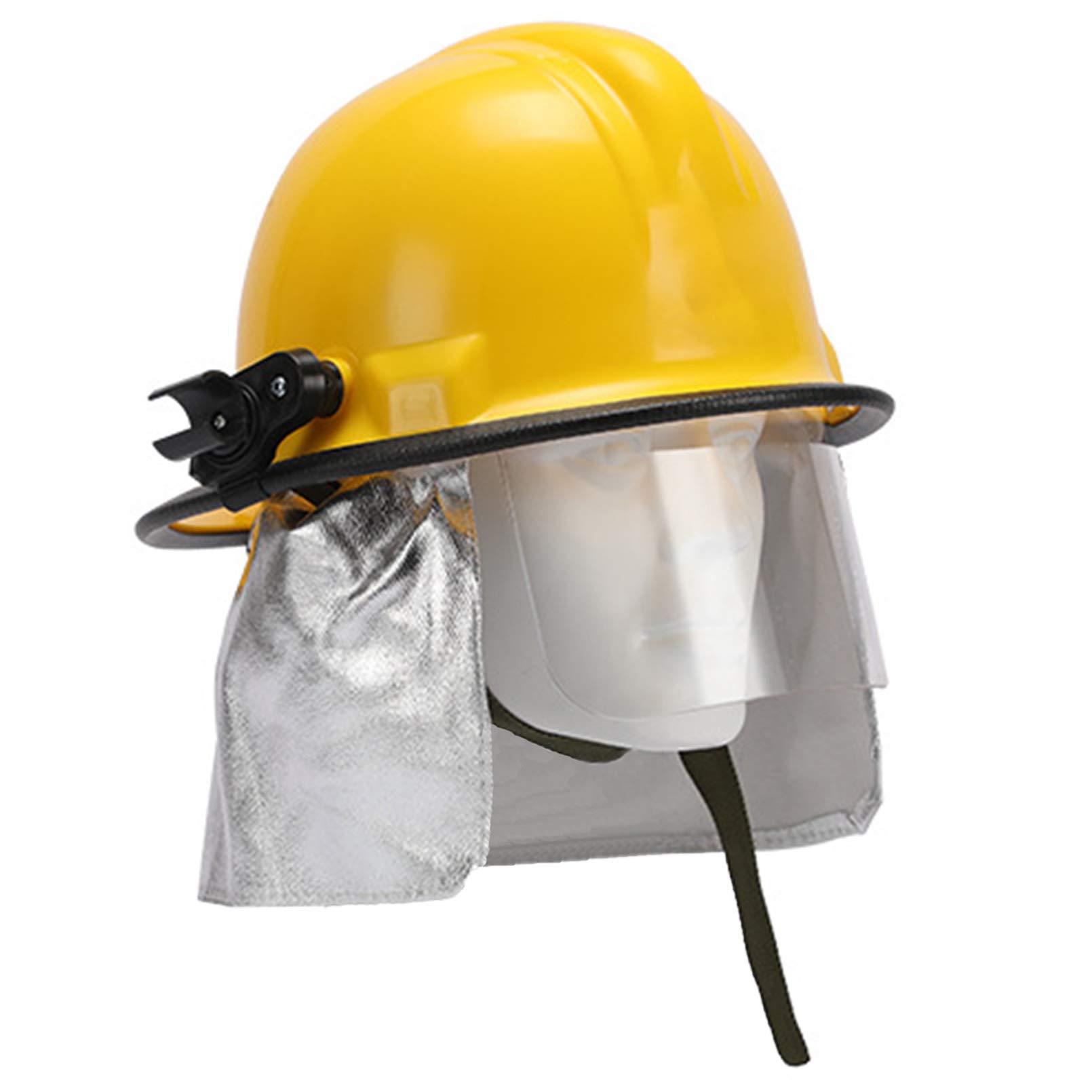 Outdoor-Rettungshelm ziviler Baustellenhelm, Verdicktes ABS Anti-Smashing-Schutz Erdbebenrettungshelm mit Schutzschirm und Blendlampe