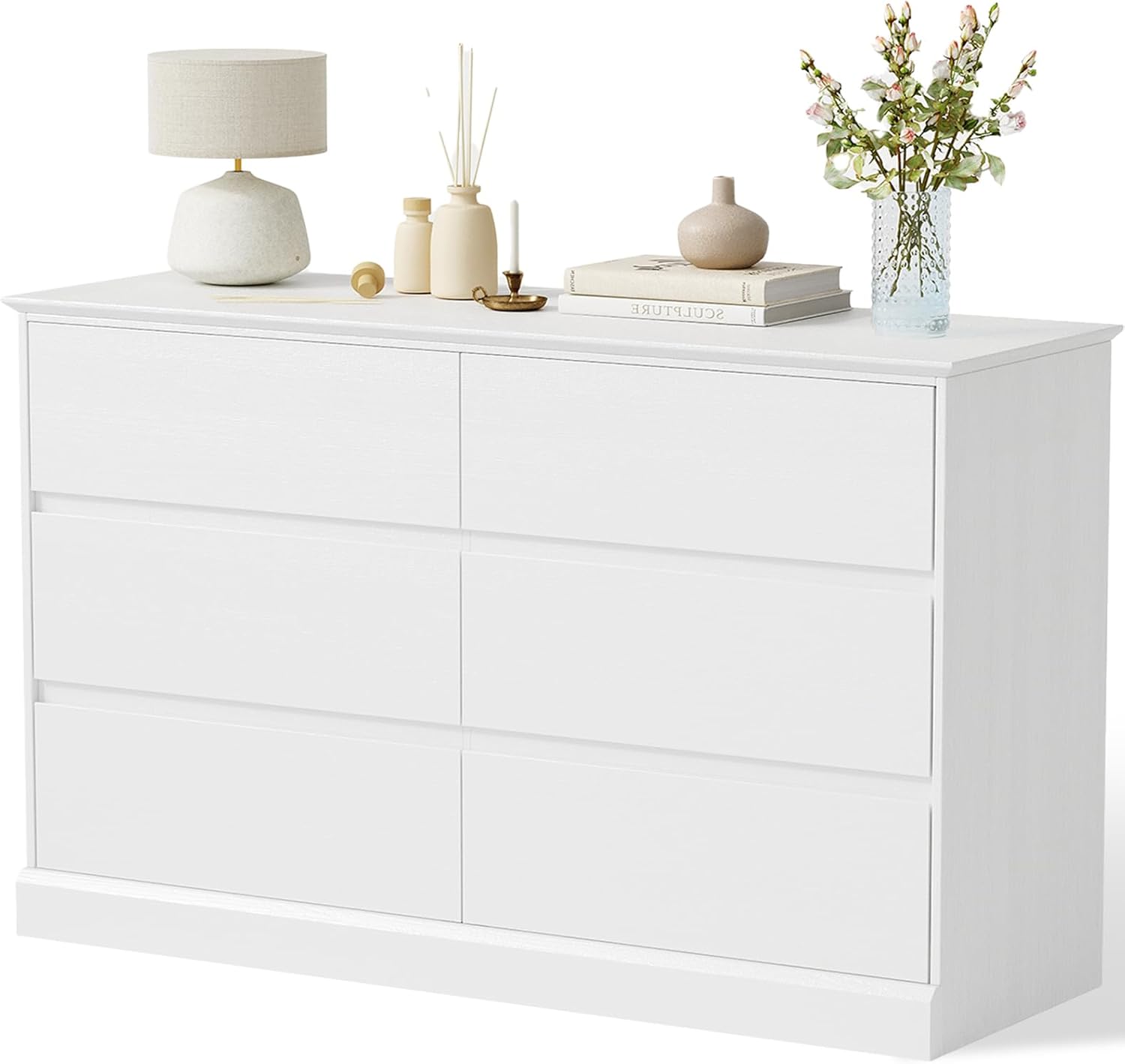 White Nursery Dresser with Soft Close Drawers