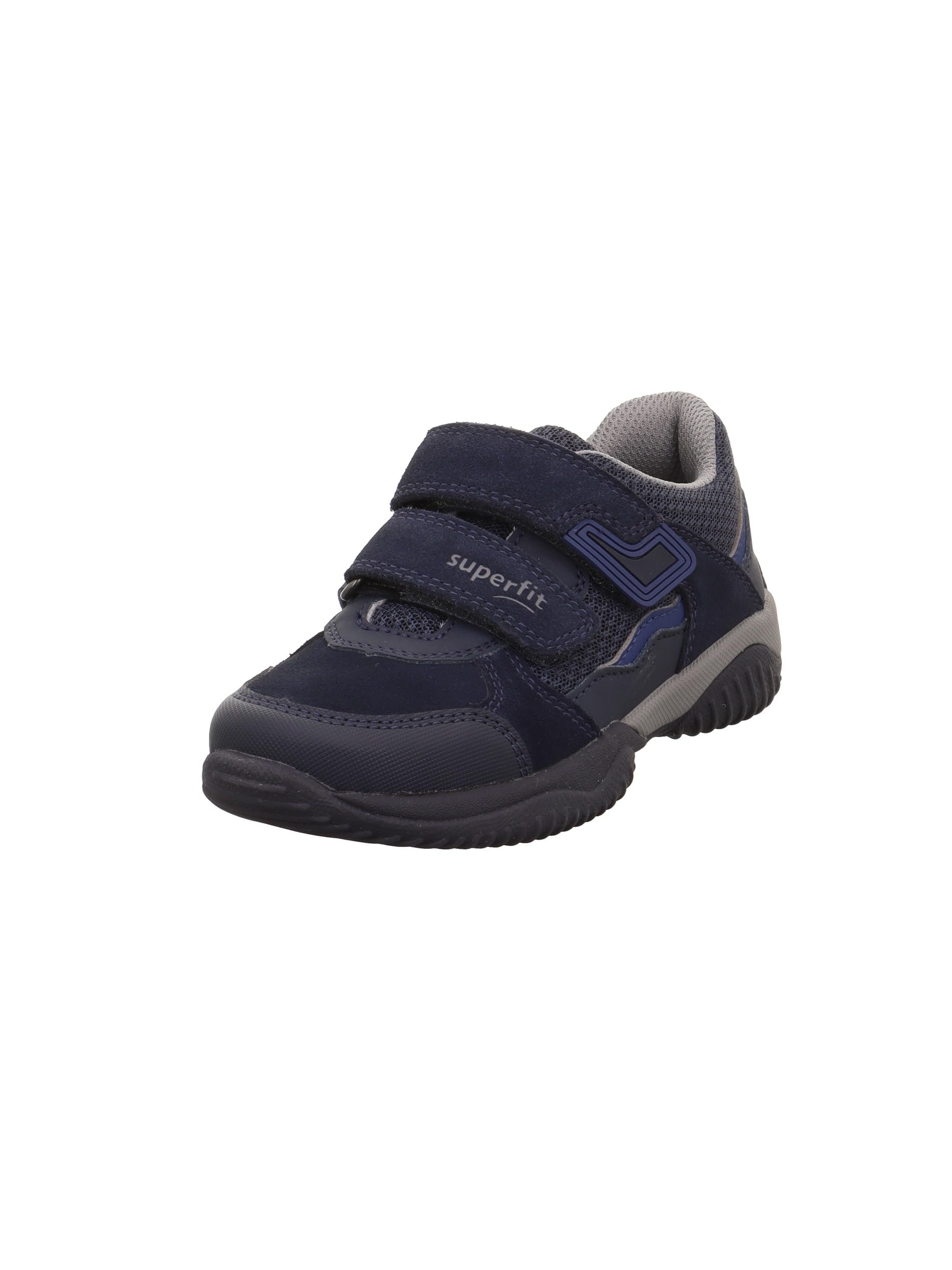 Superfit Boys Storm Sneaker, Blau/GRAU 8000