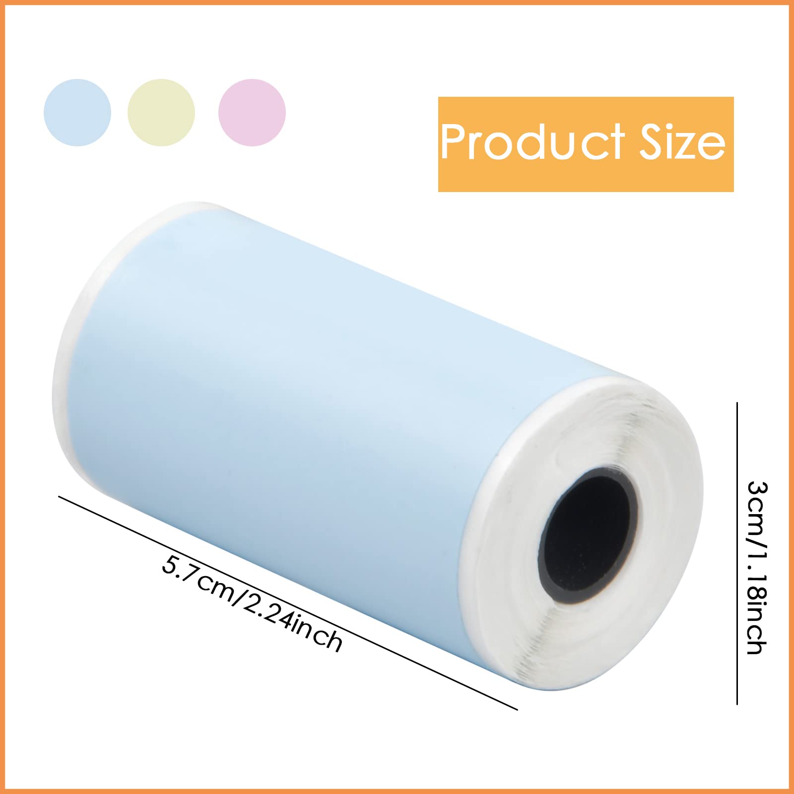 Hycodest Etichette Adesive Termiche Rotonde, 51 Mm, Multiuso - 2