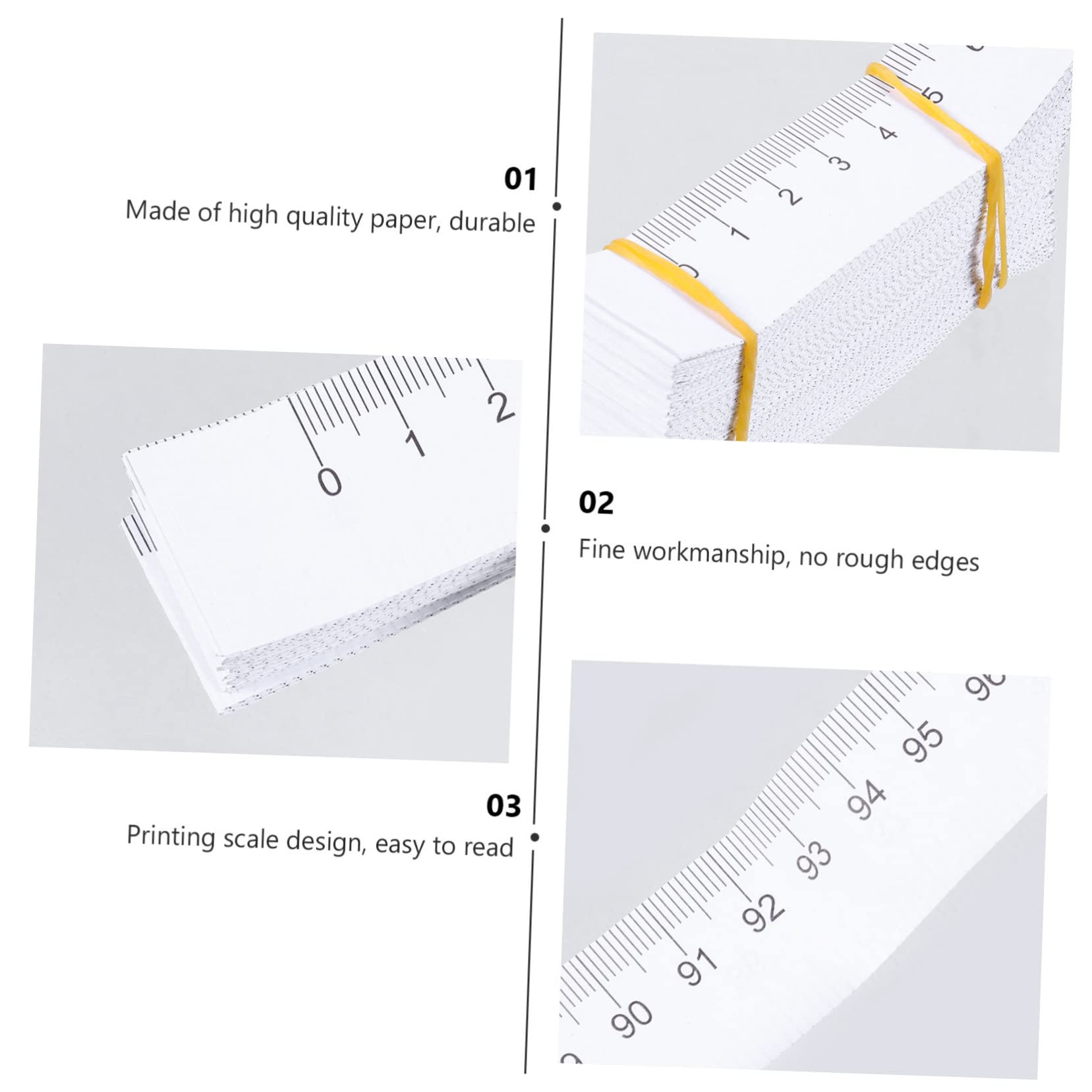 Housoutil Lot De 10 Mètres Ruban À Mesurer Faciles À Utiliser Pour Bébés Tout-petits Nourrissons Règle De Mesure En Papier Règle De Mesure 100 Pièces X 10