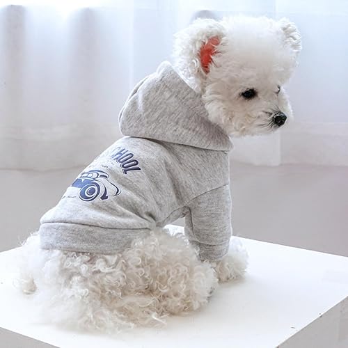 Miniatura 3 de Sudadera con capucha para perro, suéter elegante con estampado para clima frío, abrigo cálido para mascotas, abrigos para clima frío, ropa para
