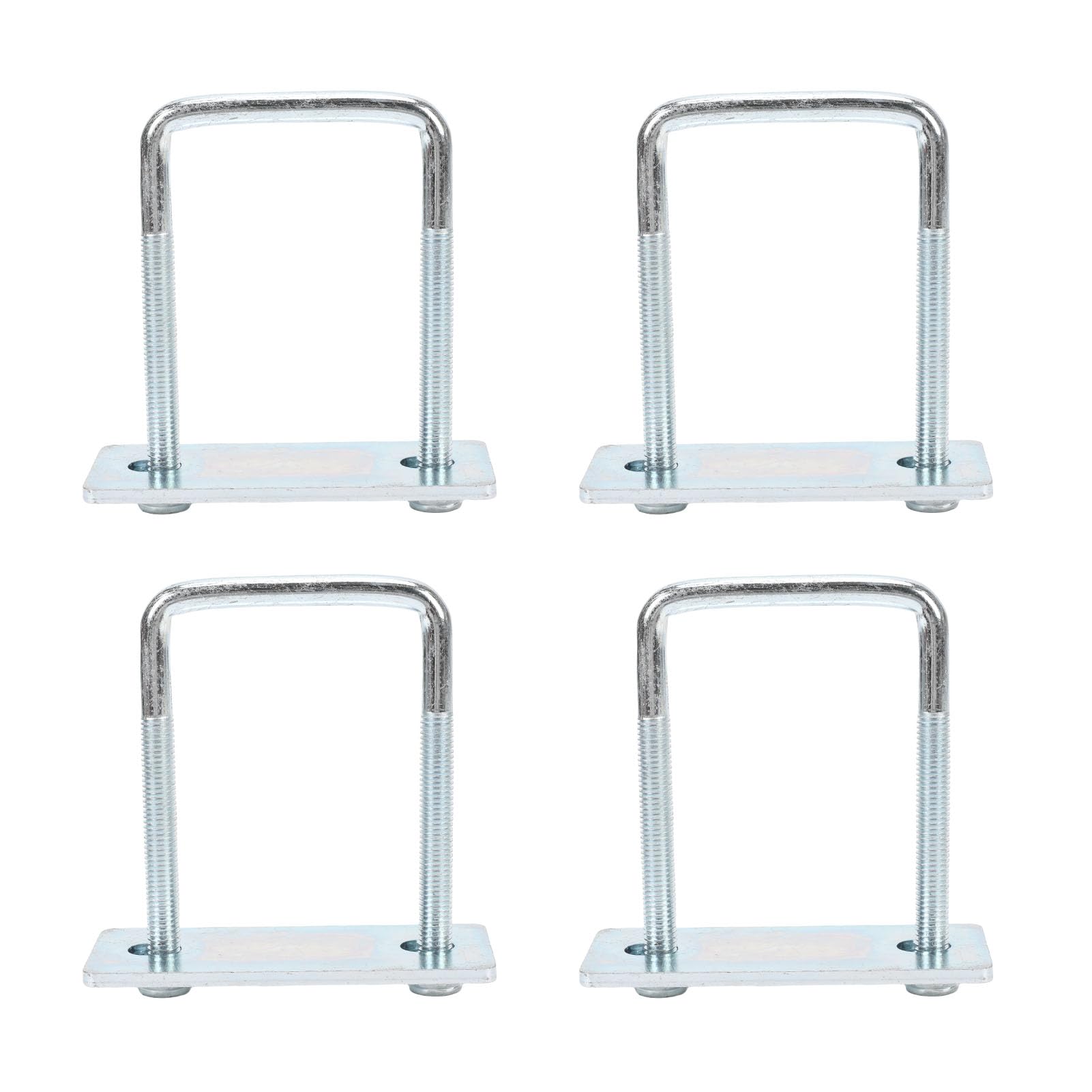 KIMISS Square U Burts Zestaw Ciężkich Stalowych Zacisków Sprężyn Stalowych do Przyczepy 4PCS 5 X 3,23 Cala