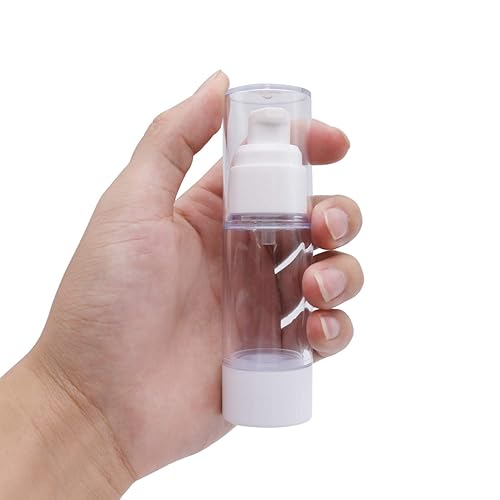 Miniatura 10 de TrendBox Botellas de viaje con bomba de vacío sin aire de 4.1 fl oz  4 oz para lociones, crema, paquete de 4