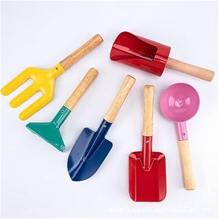 EYHLKM Color Garden Tools Mini Trowel with Wooden Handle Gardening Tools Trowel Rake Shovel for