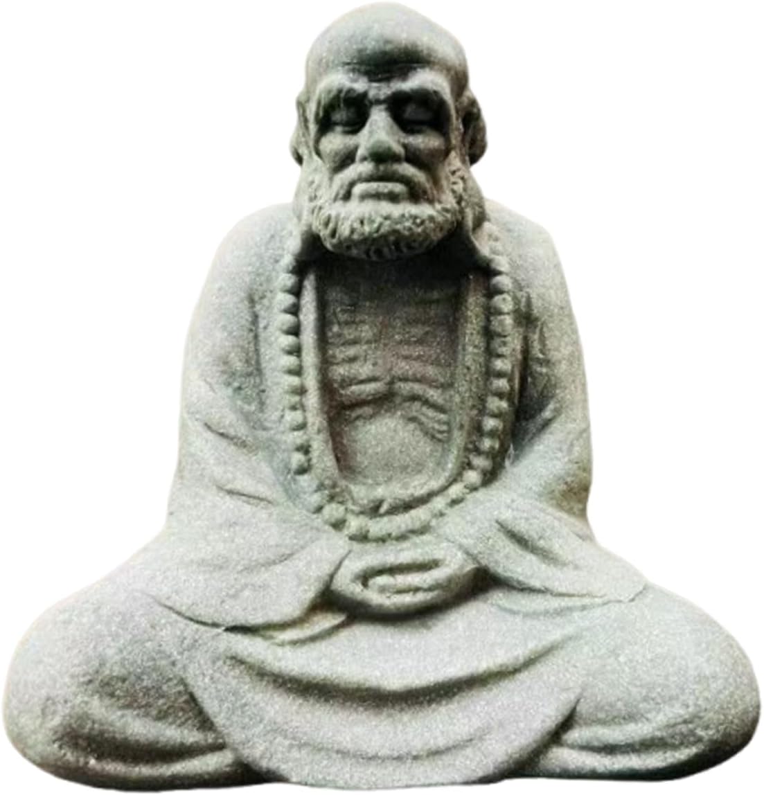 livelyfish Zen Aquarium Buddha Decorations, Buddha Statue for Home Decor, Meditation Stone Buddha Statue for Garden Fish Tank Sculpture, A