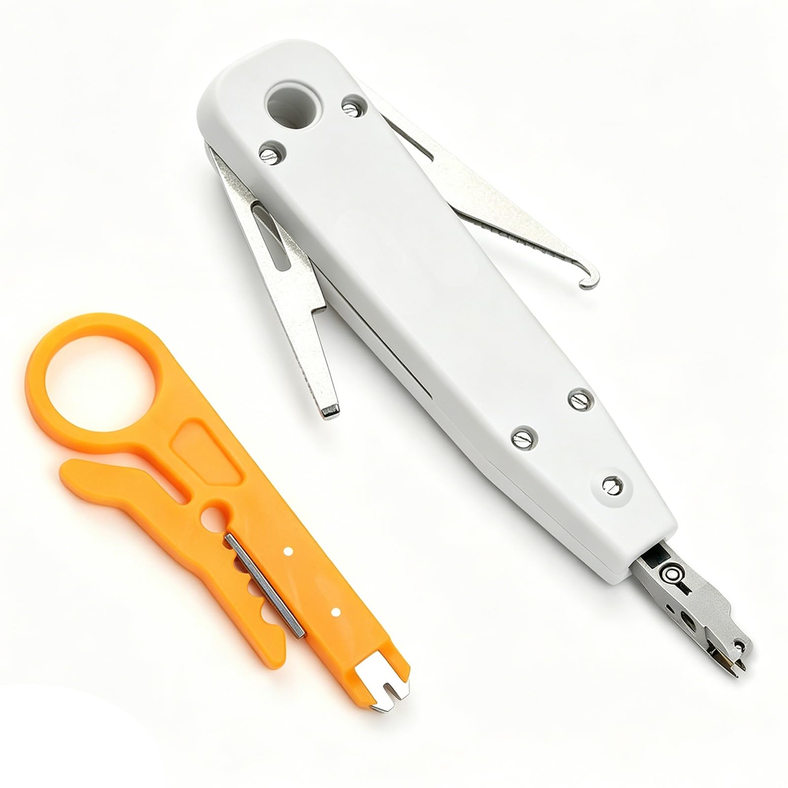 Oneyee Multicolor Network Punch Down Tool,Professional Ethernet Connector Tool Punchdown-Tool,Suitable For Precise Crimping Of Network Sockets,Rj45 Socket Cat5/Cat6/Cat7 & Telephone Cable