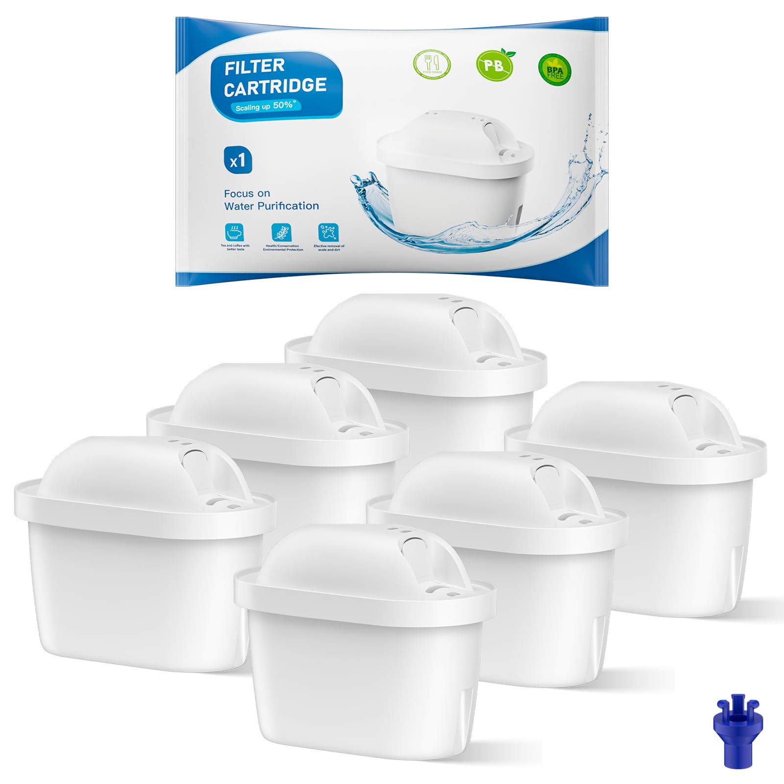 Water Filter Cartridges Replacement for Brita Maxtra Pro All-in-1, Maxtra+ Plus Water Filter Compatible with Brita Marella Kettle, Reduce Impurities and Odor, Get-image-43