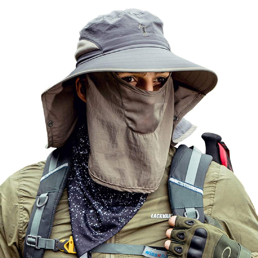 Cooltto Sun Hat with Neck & Face Cover Breathable Waterproof UV Protection 50+